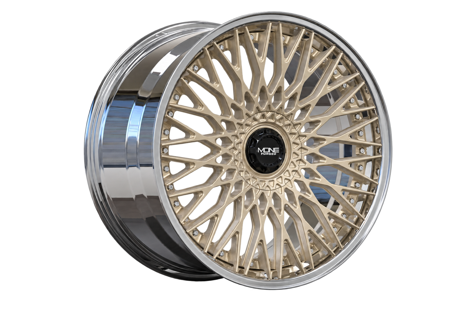 MF2-01 forged 2-piece design wheel by Mone Forged Wheels